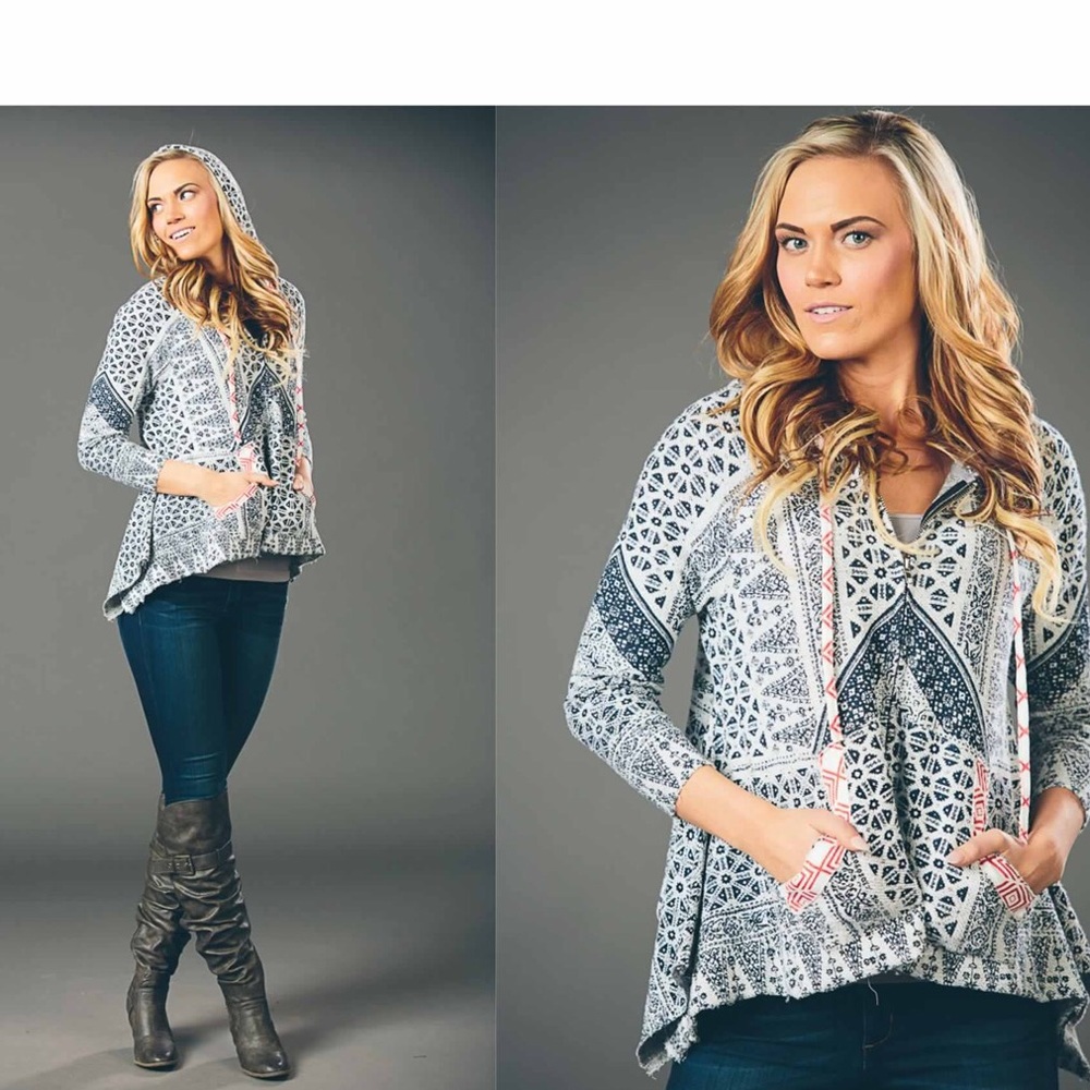 Boho Zip Hoodie